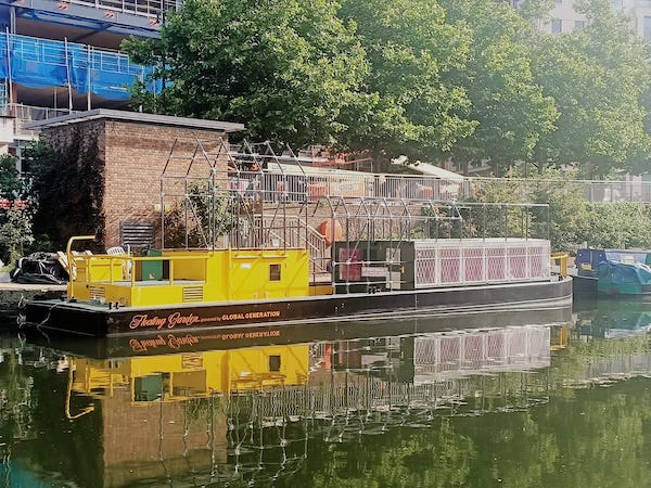 Floating garden, summer workshops, King's Cross