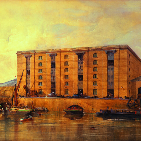 Historic photo of the Granary Building and Regent's Canal
