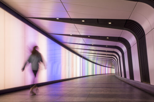 Pedestrian tunnel to King's Cross St Pancras Underground Station