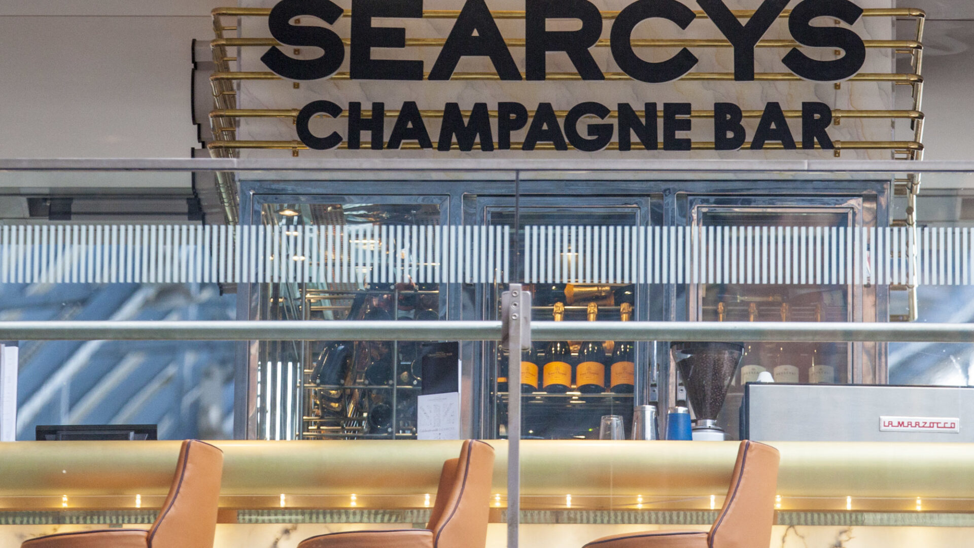 Searcys Champagne Bar at St Pancras Station, King's Cross